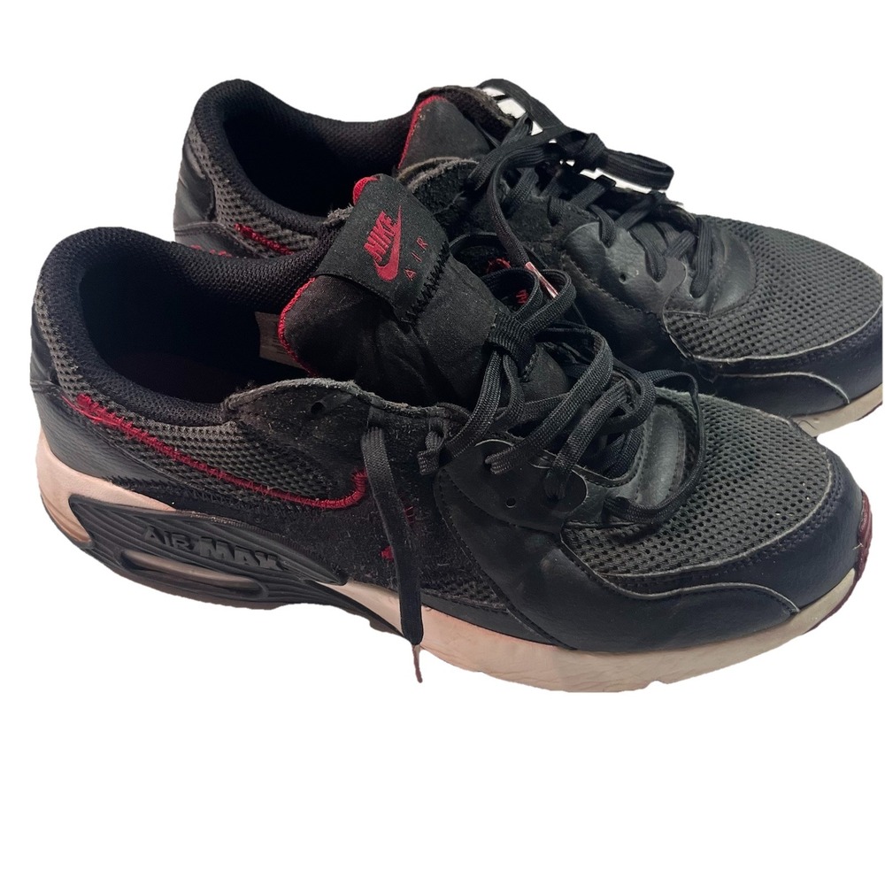 Nike Air Max Excee Mens 10 Black team Red DQ3993-001 Athletic Running Sneakers
